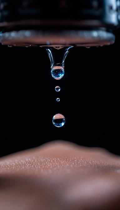 Suspended Water Droplet
