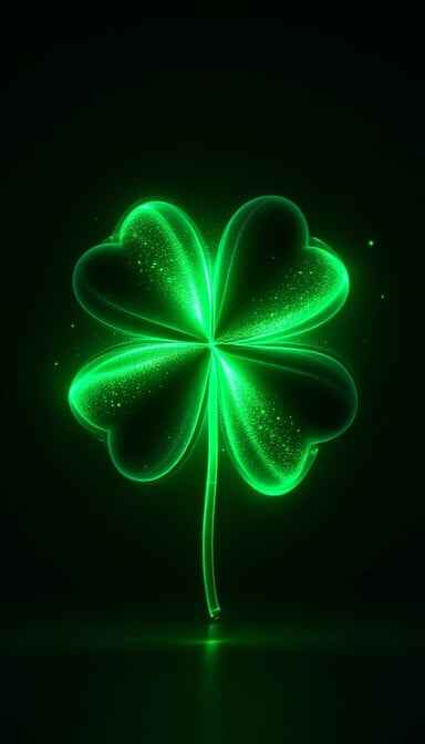 Glowing Lucky Clover Glowing Lucky Clover
