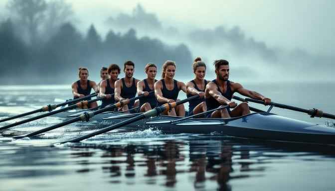 Synchronized Rowing Team