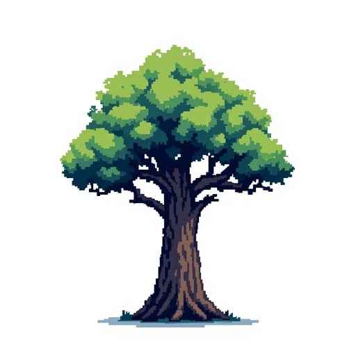 Majestic Pixel Tree
