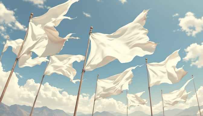 White Flags Billowing
