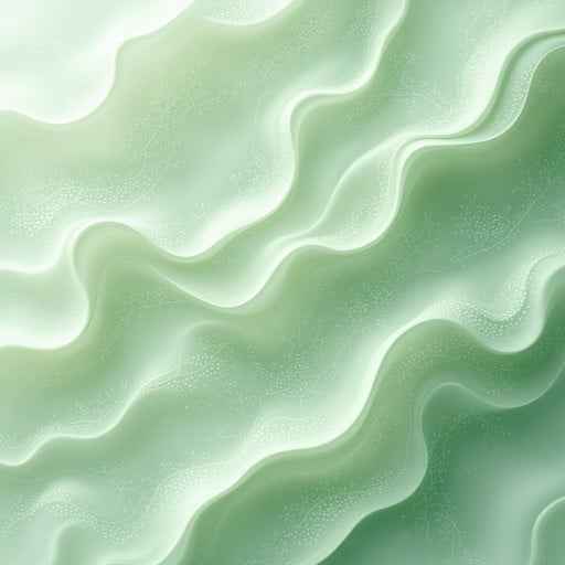 Flowing Green Waves