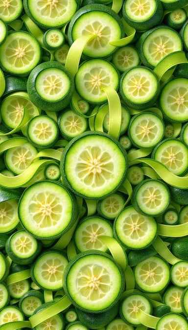 Spiraling Cucumber Pattern