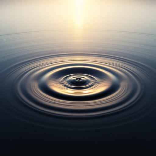 Serene water ripples