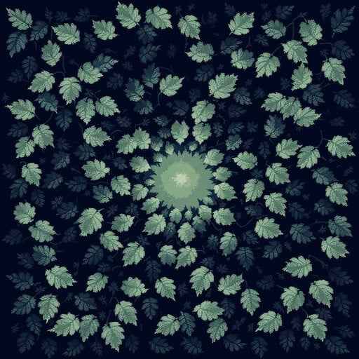 Spiraling Leaf Pattern