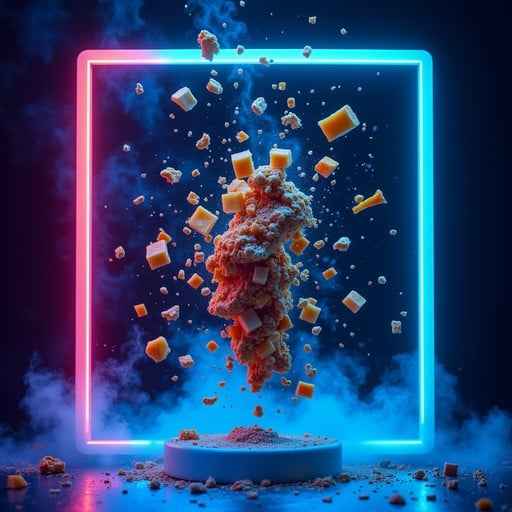 Neon Food Explosion Neon Food Explosion