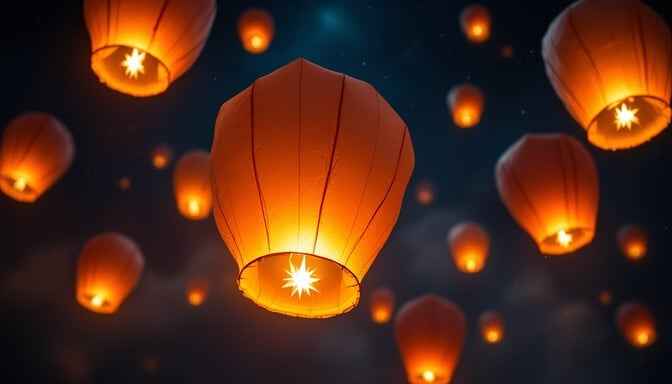 Floating Wish Lights