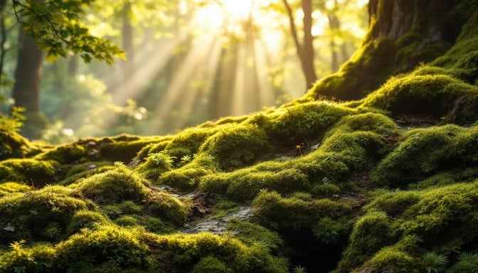 Sunlit Forest Floor