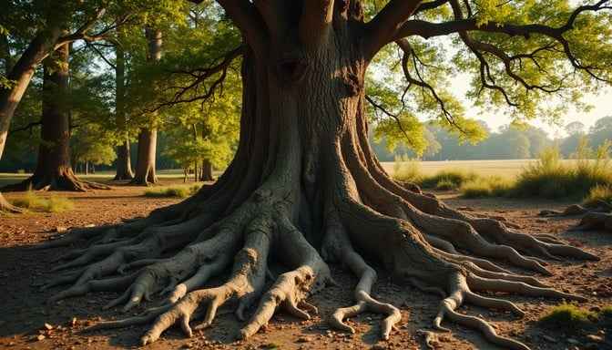 Ancient tree roots