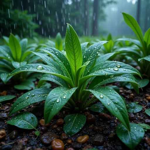 Dewy Forest Floor