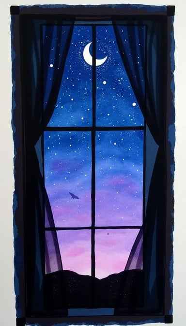 Dreamy Night Window