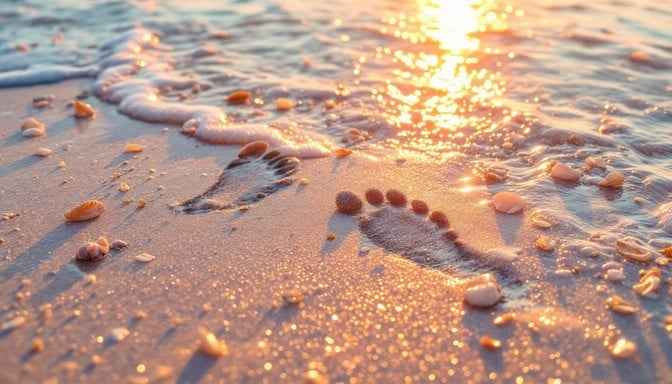 Sunset Beach Footprints Sunset Beach Footprints