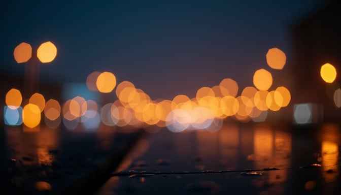 Glowing City Bokeh