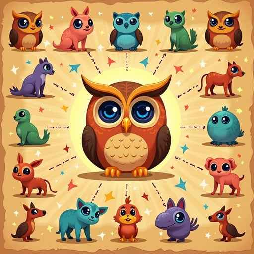 Magical Animal Hieroglyphs Magical Animal Hieroglyphs