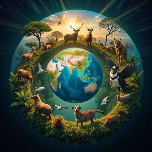 Earth's Wildlife Circle