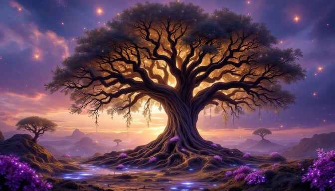 Mystical Tree Glows