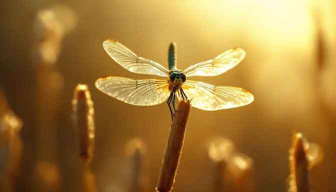 Dragonfly's Golden Moment Dragonfly's Golden Moment