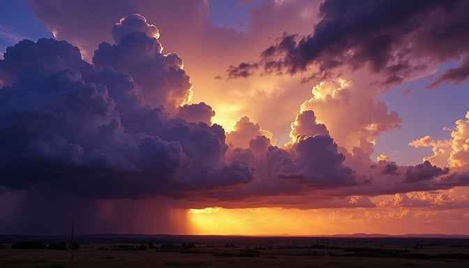 Dramatic Sunset Tempest