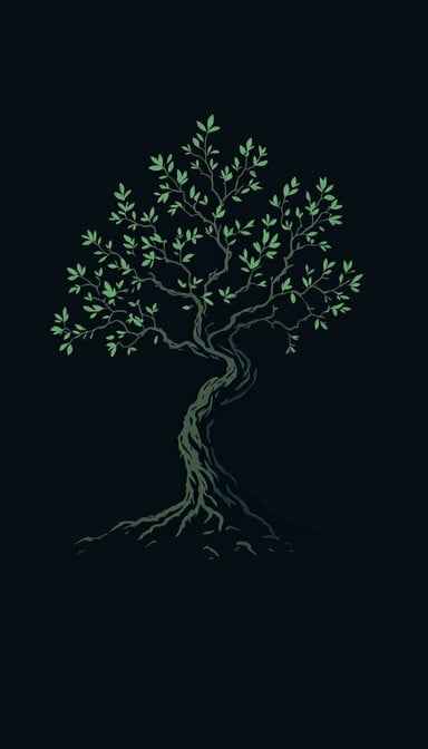 Ancient Tree Silhouette