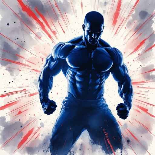 Power Explodes Blue Power Explodes Blue