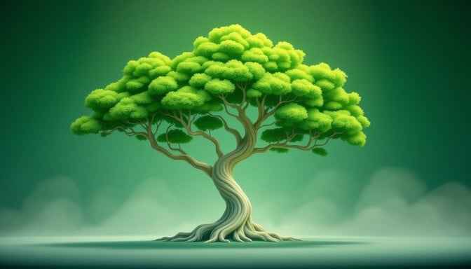 Mystical Green Tree