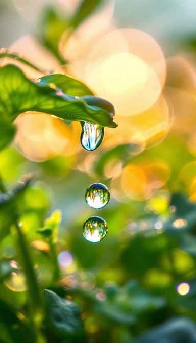 Dewdrops Meet Sunlight Dewdrops Meet Sunlight