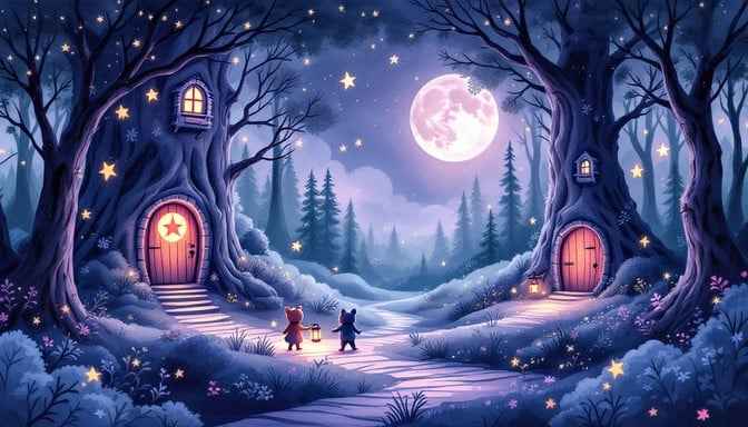 Enchanted Moonlit Forest