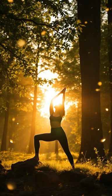 Nature Yoga Silhouette Nature Yoga Silhouette