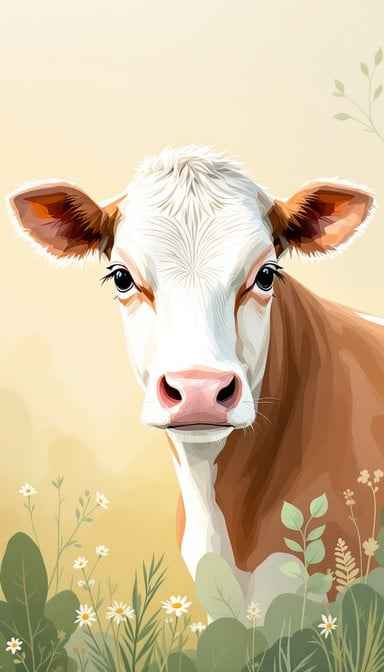 Golden Cow Gaze