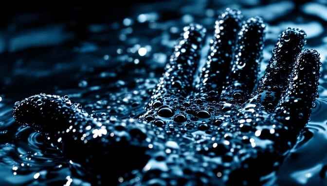 Droplets On Rubber Droplets On Rubber