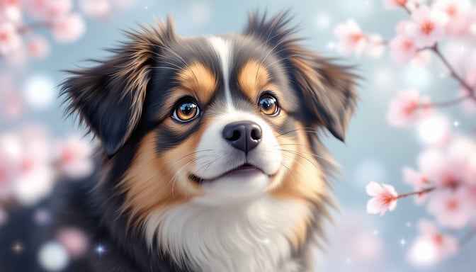 Dreamy Dog Portrait