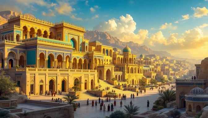 Persian Palace Sunset Persian Palace Sunset