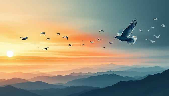 Soaring Through Sunset Soaring Through Sunset