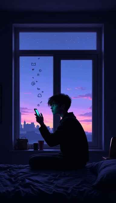 Digital Twilight Silhouette