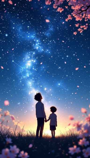 Stargazing Under Blossoms