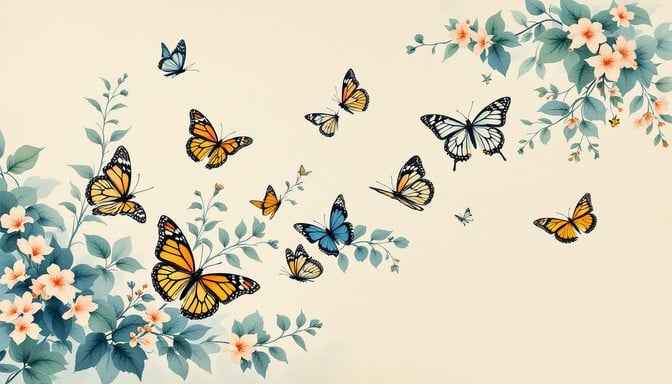 Butterflies Dance Gracefully