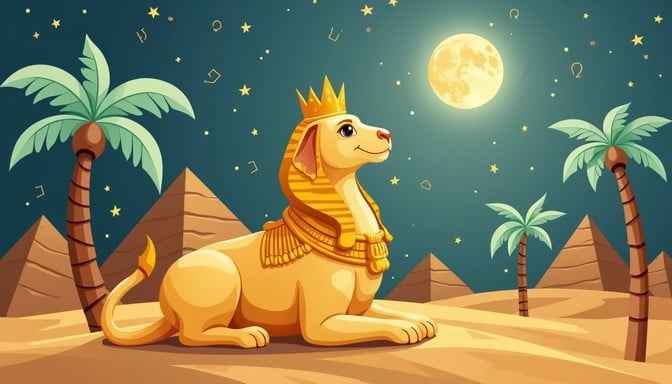 Moonlit Friendly Sphinx Moonlit Friendly Sphinx