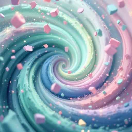 Pastel Chalk Spiral