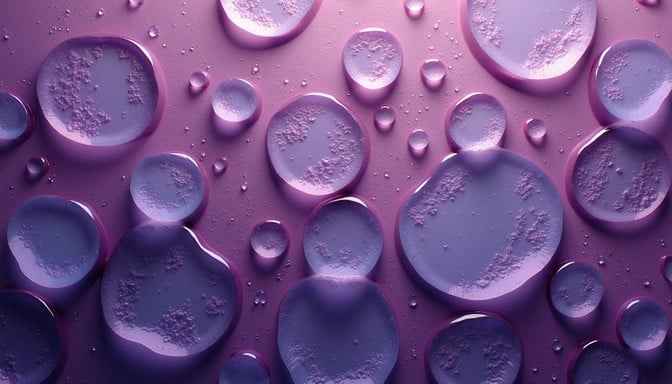 Purple Liquid Droplets Purple Liquid Droplets