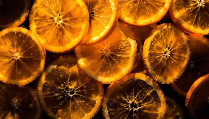 Glowing Orange Medallions