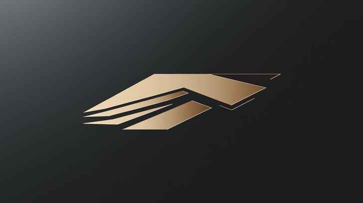 Gold abstract logo