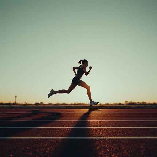 Sunset Runner Silhouette Sunset Runner Silhouette