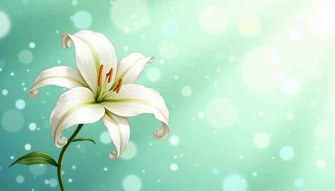Elegant White Lily
