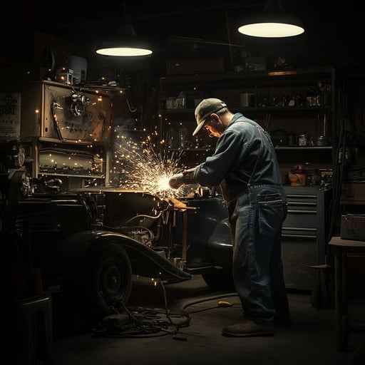 Welder at Work Welder at Work