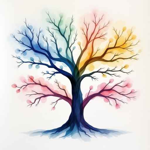Seasonal Tree Rainbow