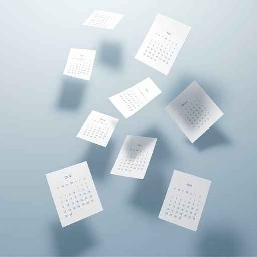 Floating Calendar Pages