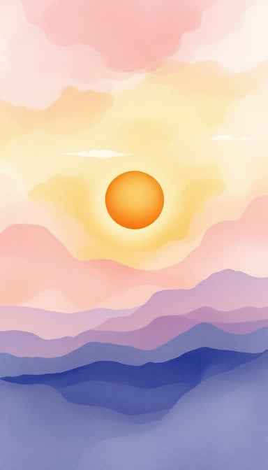 Minimal Sunset Mountains Minimal Sunset Mountains