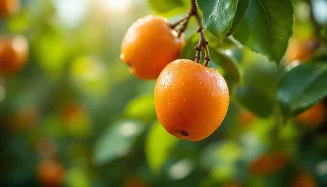 Sunlit Orange Grove
