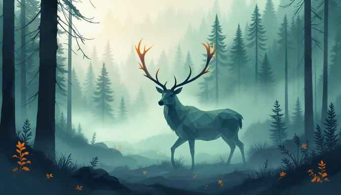 Mystical Forest Deer