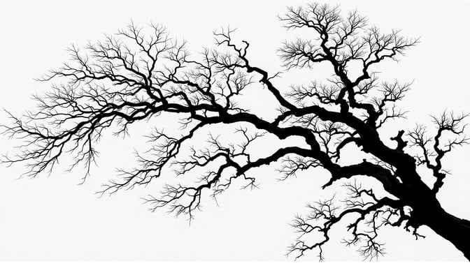Branching Fractal Silhouette Branching Fractal Silhouette